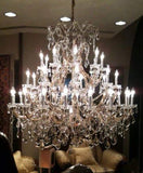 Set of 2-1 Maria Theresa Crystal Lighting Chandeliers Lights Fixture Ceiling Lamp H38" X W37" and 1 Large Foyer/Entryway Maria Theresa Empress Crystal (tm) Chandelier Chandeliers Lighting H 52 W 52 - 1EA 1/21510/15+1 + 1EA 918/36 A500-