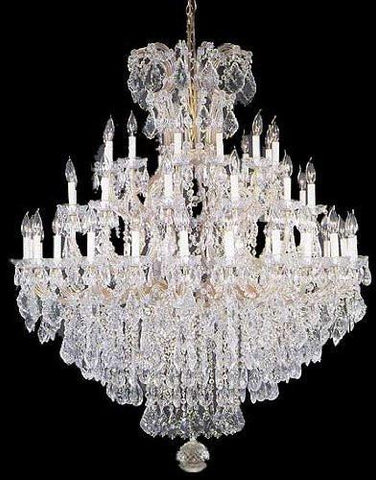 Large Foyer / Entryway Maria Theresa Empress Crystal (Tm) Chandelier Lighting H 60" W 52" - A500-Gold/2756/36+1