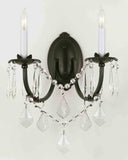 Wrought Iron Wall Sconce Crystal Wall Sconces Lighting H11" x W11" - A83-2/3034