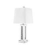 ZC121-ML9311 - Regency Decor: Sparkle Collection 1-Light Silver Finish Table Lamp