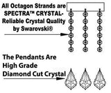 French Empire Crystal Chandelier Lighting W/ Swarovski Crystal 6Ft Tall - Perfect For An Entryway Or Foyer - A500-448/48Sw